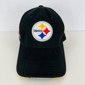 Reebok Men's Black Cap One Size Embroidered Steelers AFC NORTH NWOT